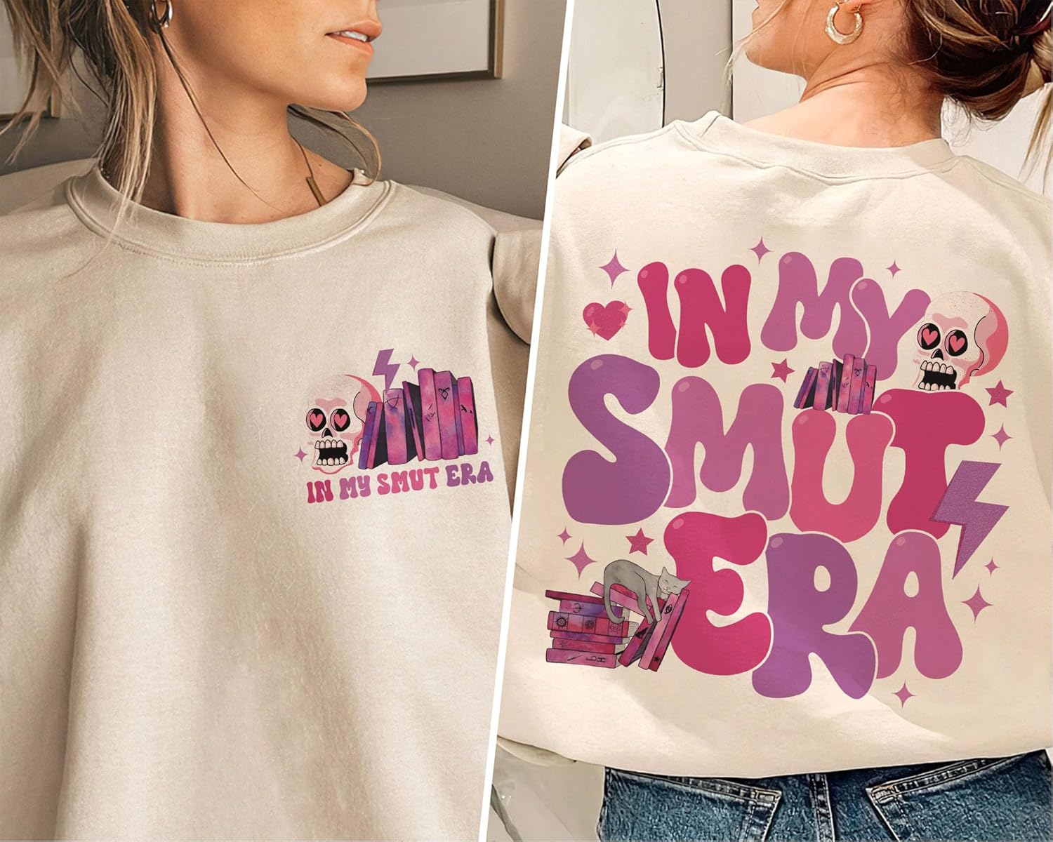 in My Smut Era Sweatshirt - Dark Romance Book Lovers Reading Sweatshirt