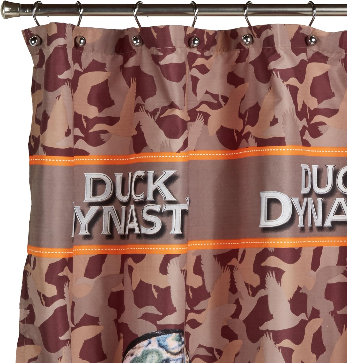 A&E Duck Dynasty A&E Shower Curtain, 72 x 72, Brown and Khaki camo