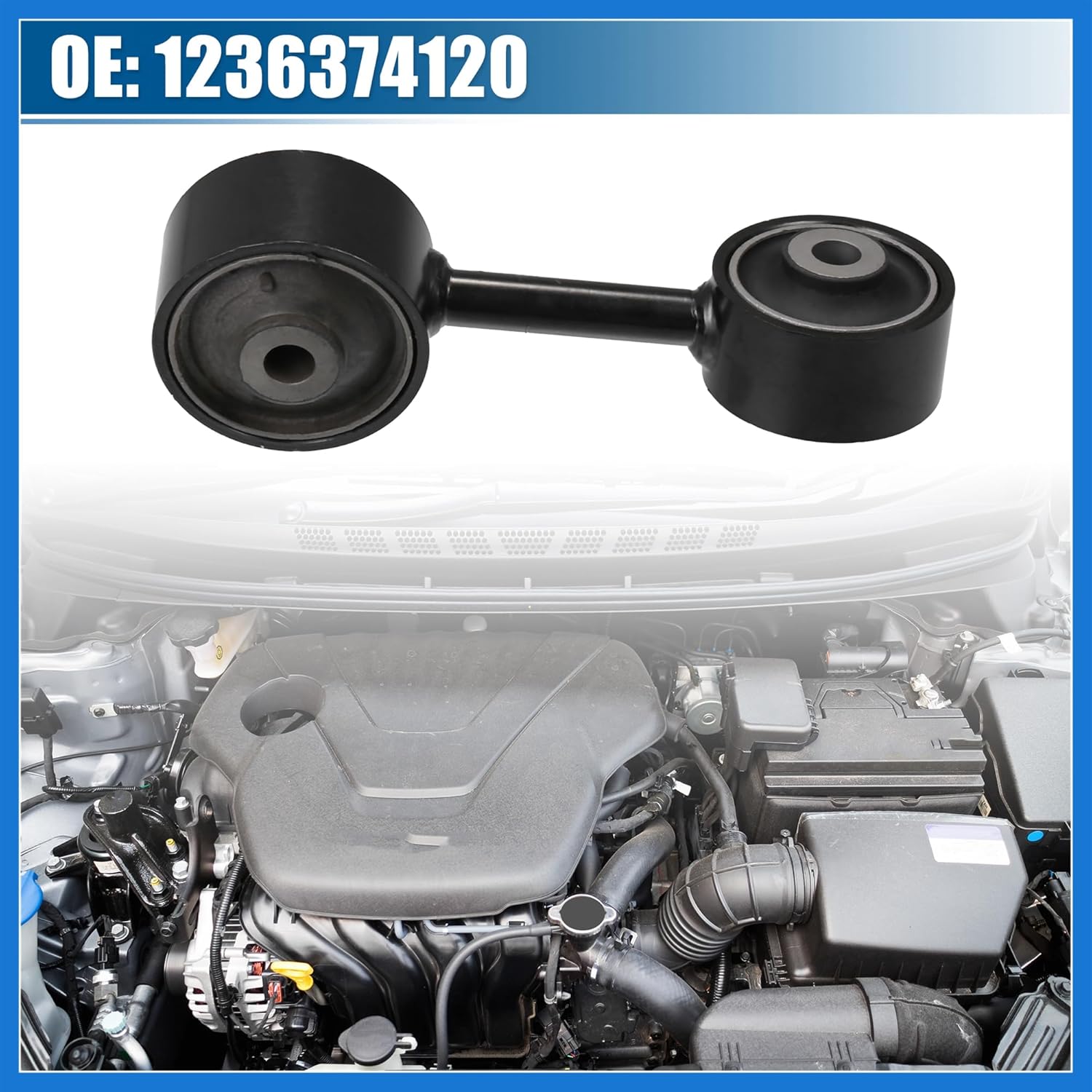 Front Right Car Engine Motor Mount Replacement for Toyota Camry DX LE XLE|4 Cyl 2.2L 1992-1996 No.12363-74120 Black Auto Accessories