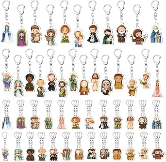 Landical Catholic Gifts Saints Keychain Christian