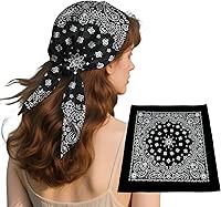 HankieWorld Bandana single Pack Soft Thin 27 inch Cotton Paisley Design Extra Large Headwear