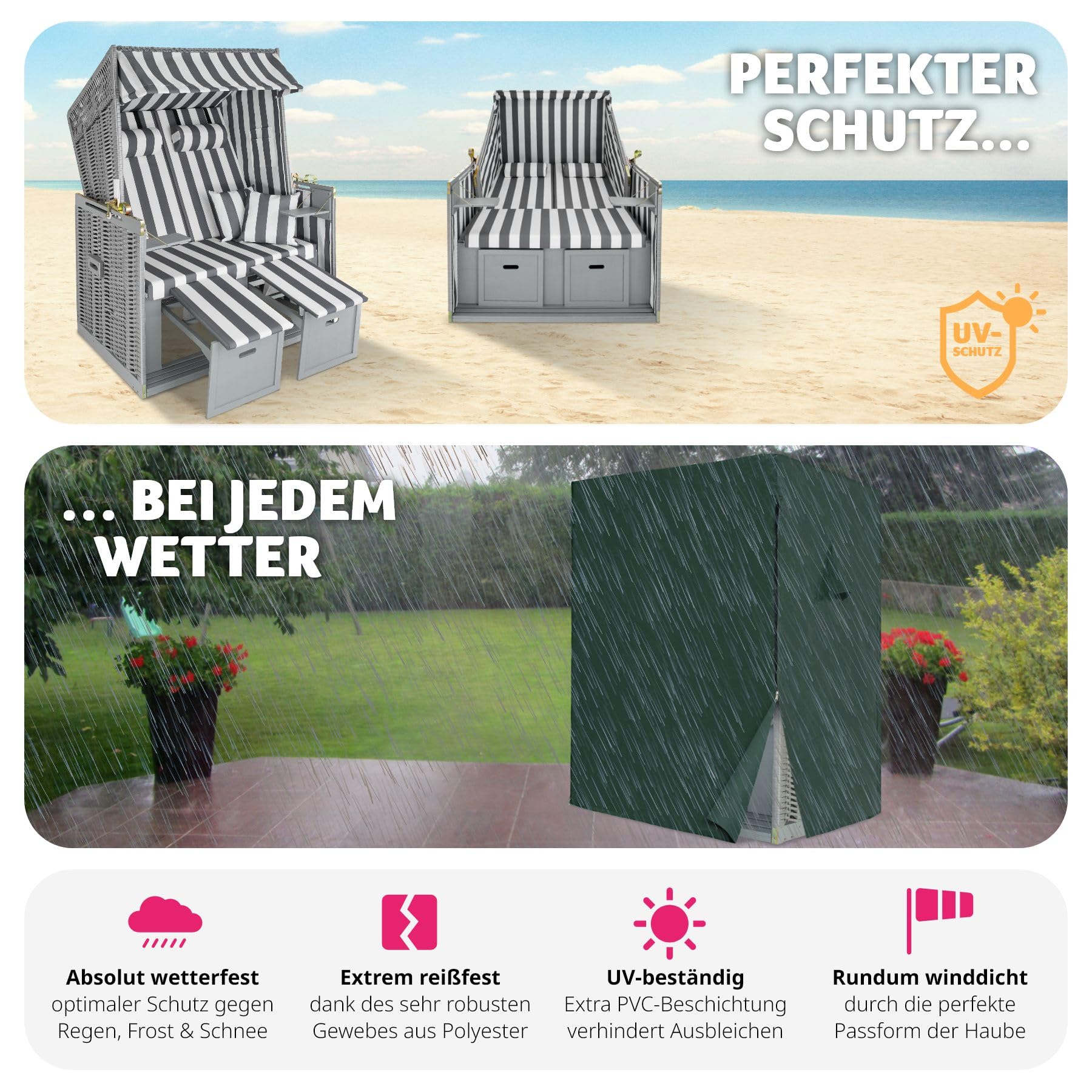 tectake strandkorb