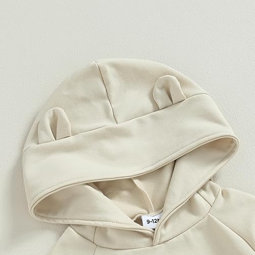 Miniatura 5 de Ropa de bebé niño 6 12 18 24M pantalones conjunto manga larga contraste sudadera otoño invierno bebé trajes sudaderas con capucha