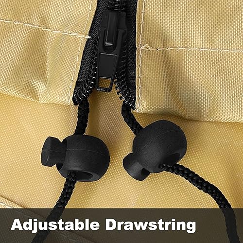 Miniatura 16 de Cubierta para sombrilla de patio, fundas impermeables para sombrilla de 7 a 9 pies, para exteriores, con varilla de empuje, color azul