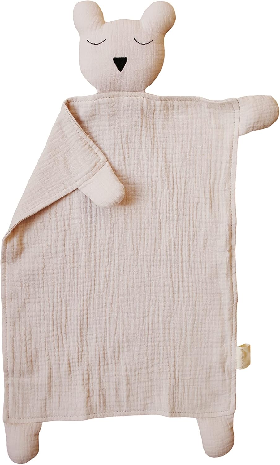 Marlowe & Co Organic Cotton Muslin Bear Lovey Blanket