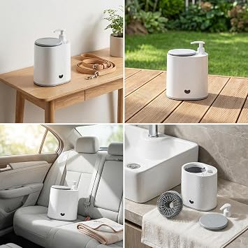 Winb Electric Dog Paw Cleaner with Soap Dispenser, Portable Automatic Washer, Rechargeable, Soft Silicone Bristles, for Dogs & Cats