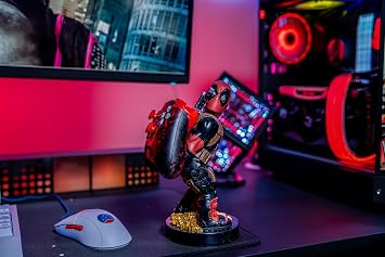 Cableguys Marvel Deadpool 'Bringing Up The Rear' Controller Holder & Phone Stand - Gaming Accessories for Room and Desk, Compatible with Xbox, PlayStation & Most Standard Game Controllers
