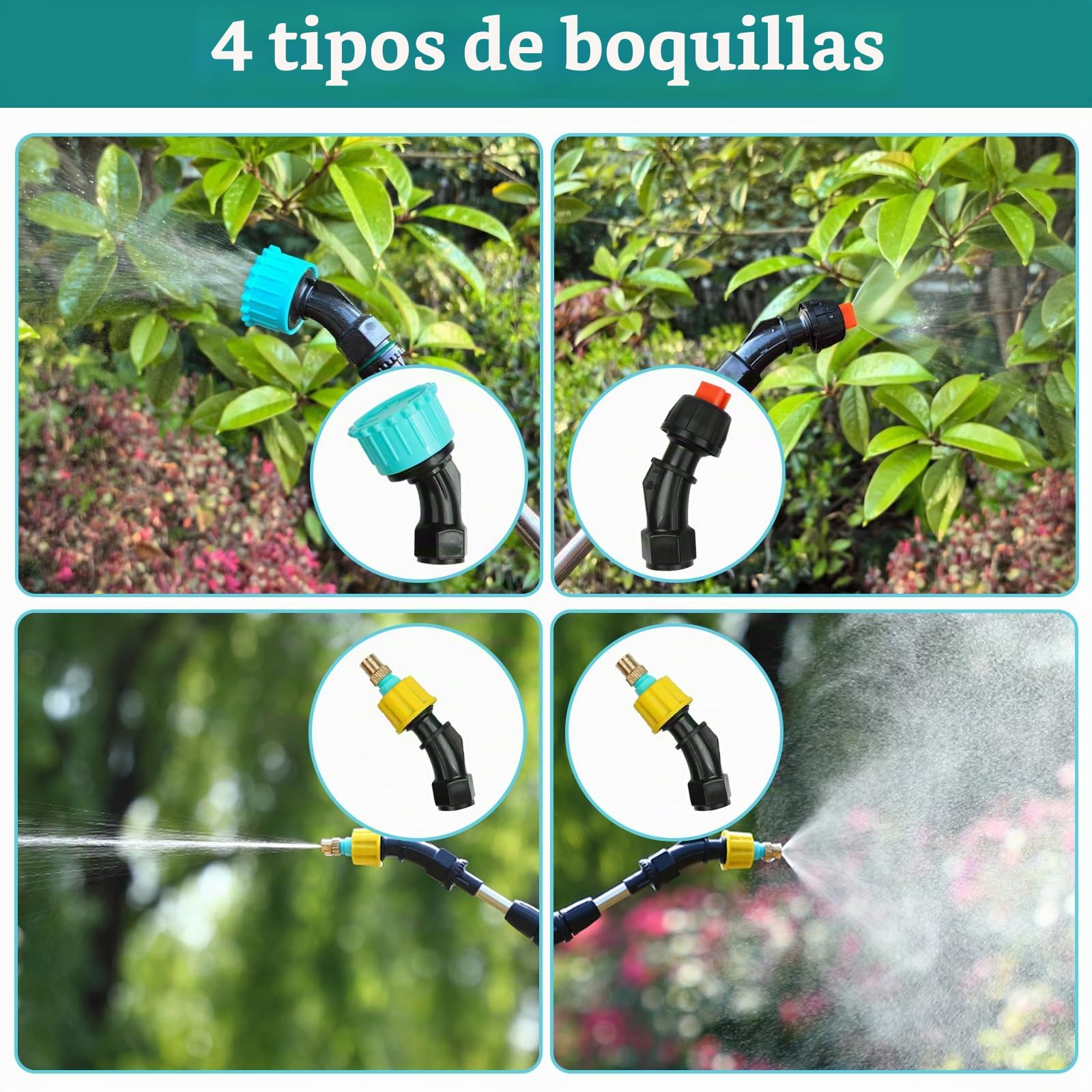 Pulverizador Electrico para Plantas Pulverizador de Hombro a Presion 5L Fumigador Mochila Bateria Recargable Portátil para Jardin