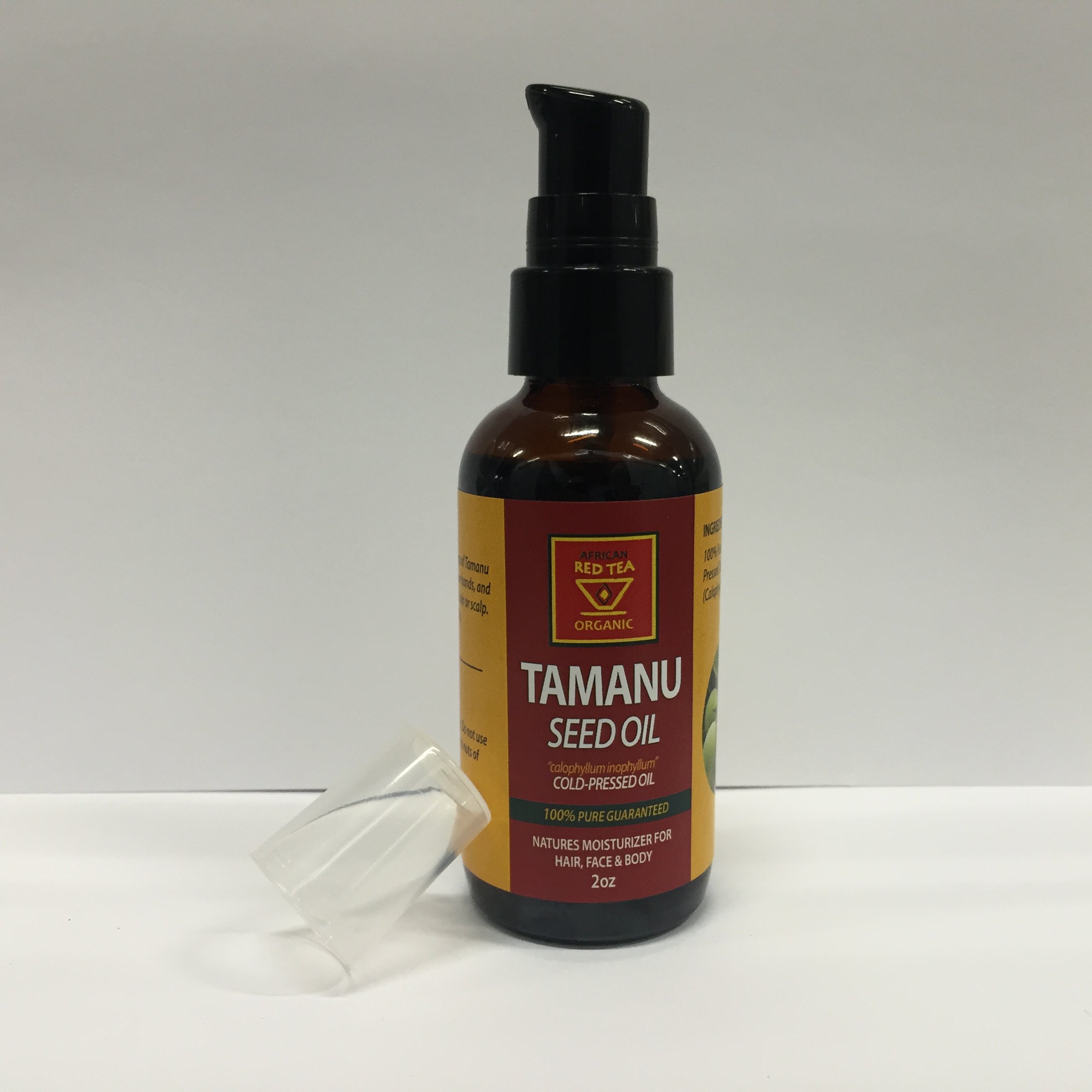 Tamanu Oil 2oz Pump Top Pure Cold Pressed Oil for Skin Nails Face Hair and Scars Calophyllum Inophyllum Foraha Nut Seed Oil