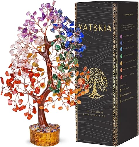 Miniatura 8 de Árbol de la vida de cuarzo rosa, árbol de chakras, bonsái de alambre, árbol de Feng Shui, cristal de árbol de dinero para energía positiva,