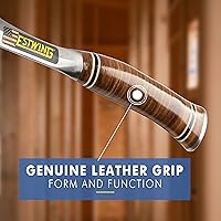 Vista 5 de Estwing Sportsman's Axe - Hacha de camping de 14 pulgadas con construcción de acero forjado y agarre de cuero genuino - E24A