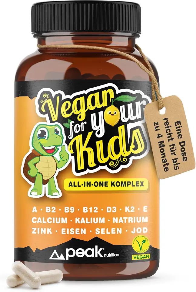 Totimpfstoff, Vektor und mRNA: Welche Impfstoffarten gibt es? 1 VEGAN for your KIDS - Multivitamin All-in-One Kapseln für Kinder mit Vitamin A, B2, B9, B12, D3, K2, E, Calcium, Kalium, Natrium, Zink, Eisen, Selen, Jod, 180 kleine Kapseln (ca. 4-Monats-Vorrat)
