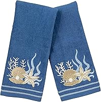 Vista 39 de Serafina Home Toallas de mano suaves y absorbentes para invitados de ballena de verano: saludos amigables con el océano, 2 piezas (Whale Hello There)