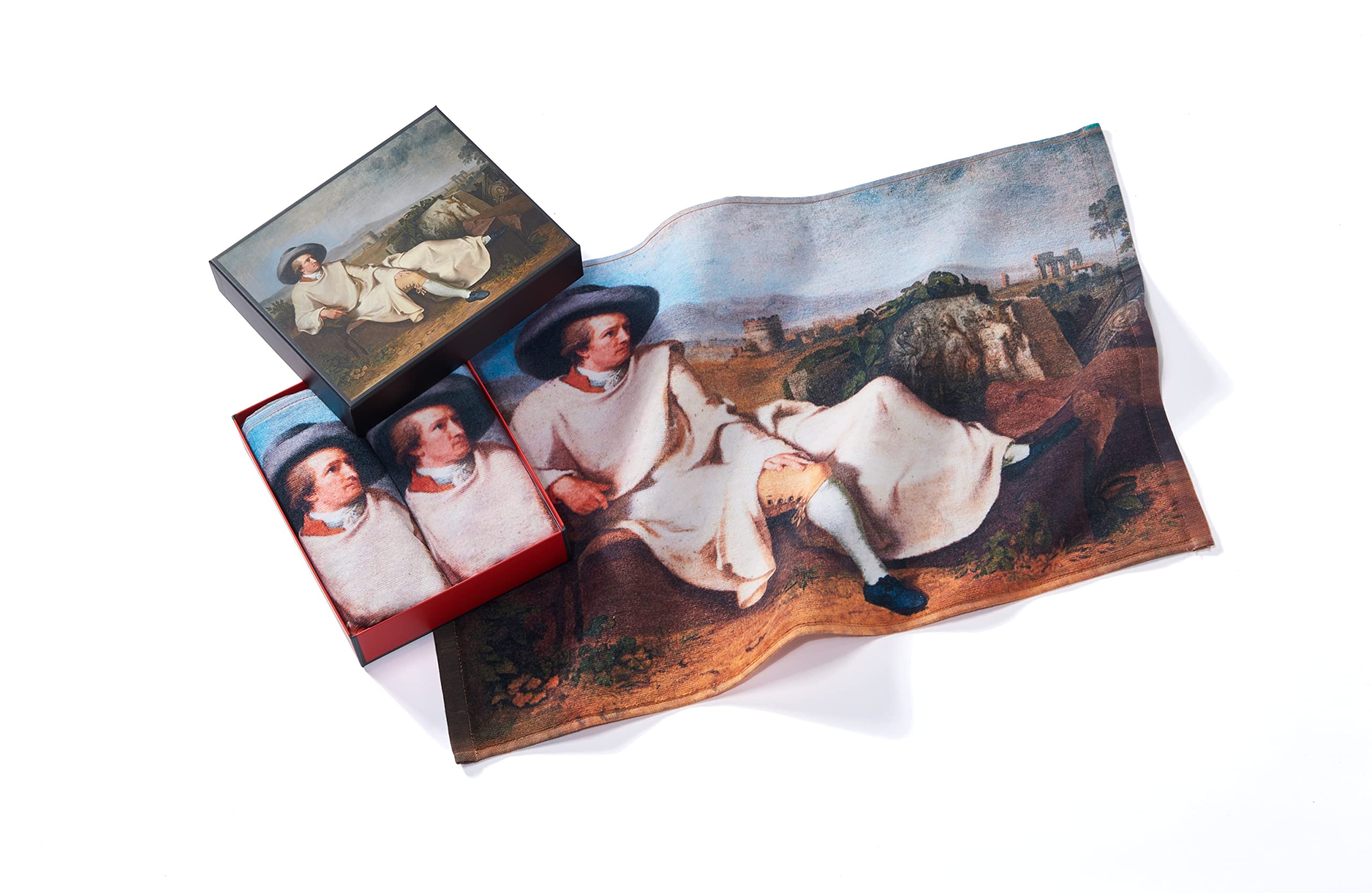 Toallas de invitados unisex Musearta de algodón inspiradas en la campiña romana de Goethe