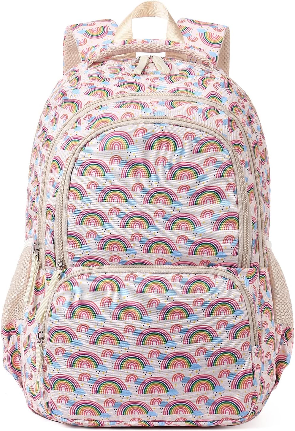  | CLUCI Kids Backpack for Girls Bookbags Preschool Backpack Toddler Daycare School Bag Elementary Kindergarten Lightweight Large Waterproof Cute Pink Rainbow | Kids' Backpacks