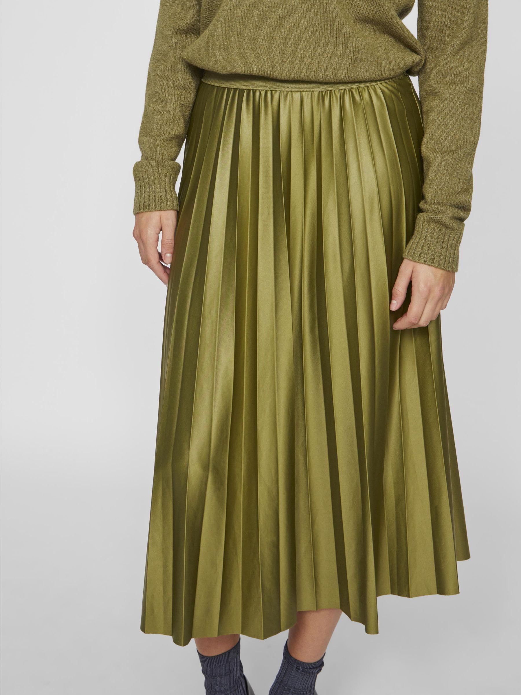 VILA Vinitban Midi Skirt - Noos Vinitban Noos Jupe midi Femme (Lot de 1)