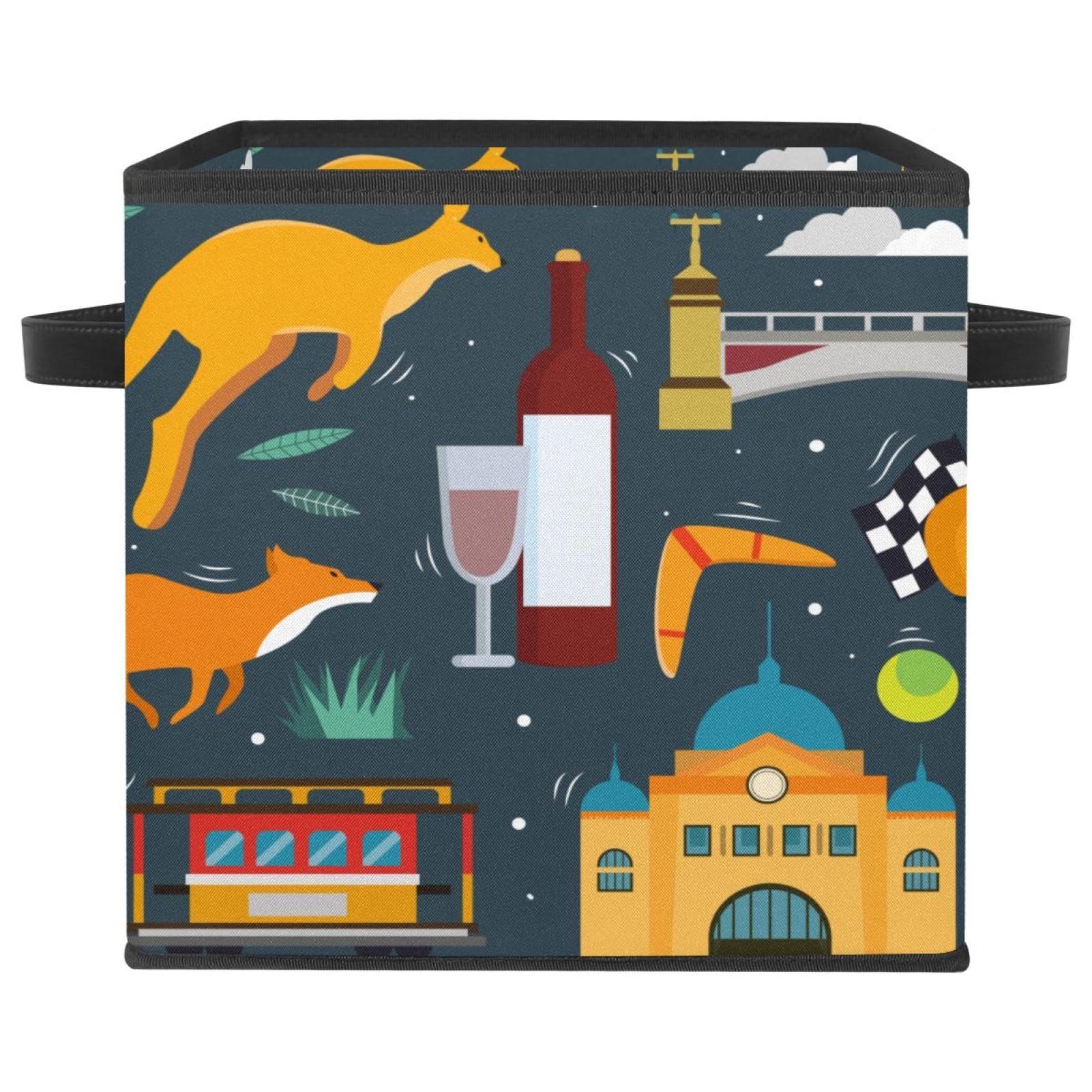 Boîte de rangement pliable cube contre le désordre des jouets et habits