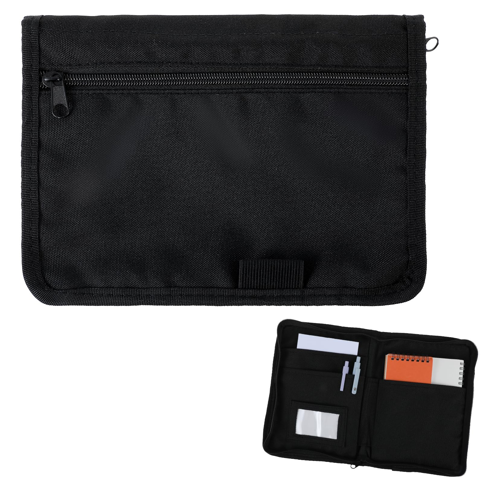 Carpeta para vehículos Carpeta para documentos A5, 24 x 17,5 cm Organizador de guantera para automóvil con múltiples compartimentos, para guardar cheques, facturas, recibos y billetes