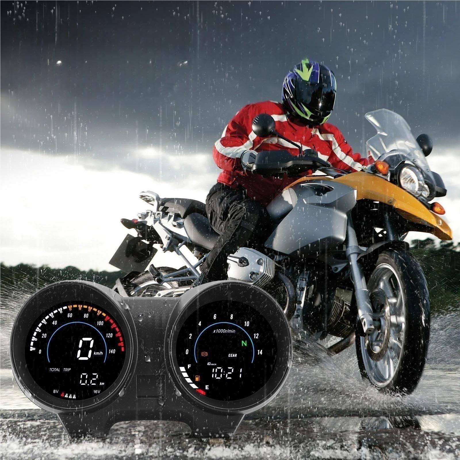 moto Medidor distancia Instrumento Tacómetro Tablero Motocicleta