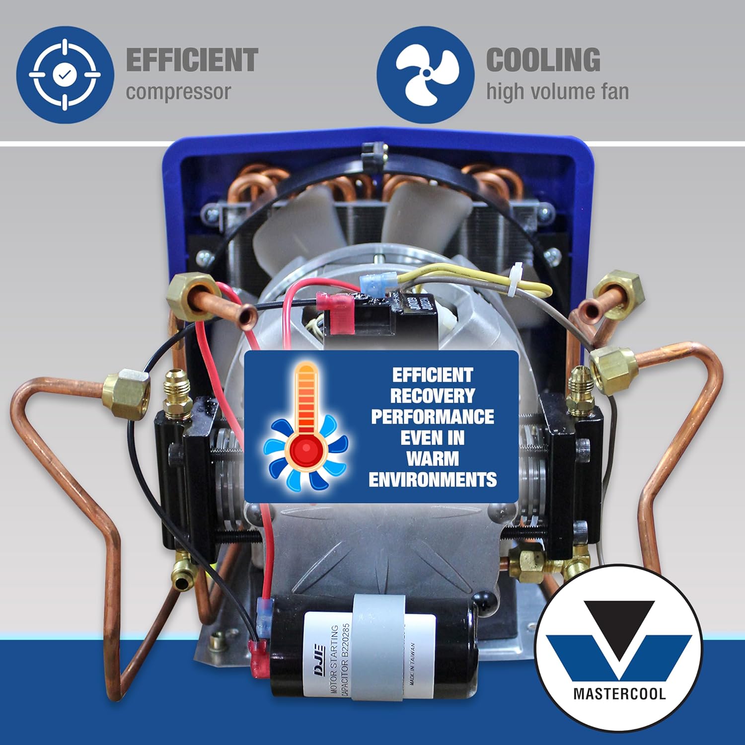Dual Refrigerant 30lb A/C Recovery System with Spark-Free Technology