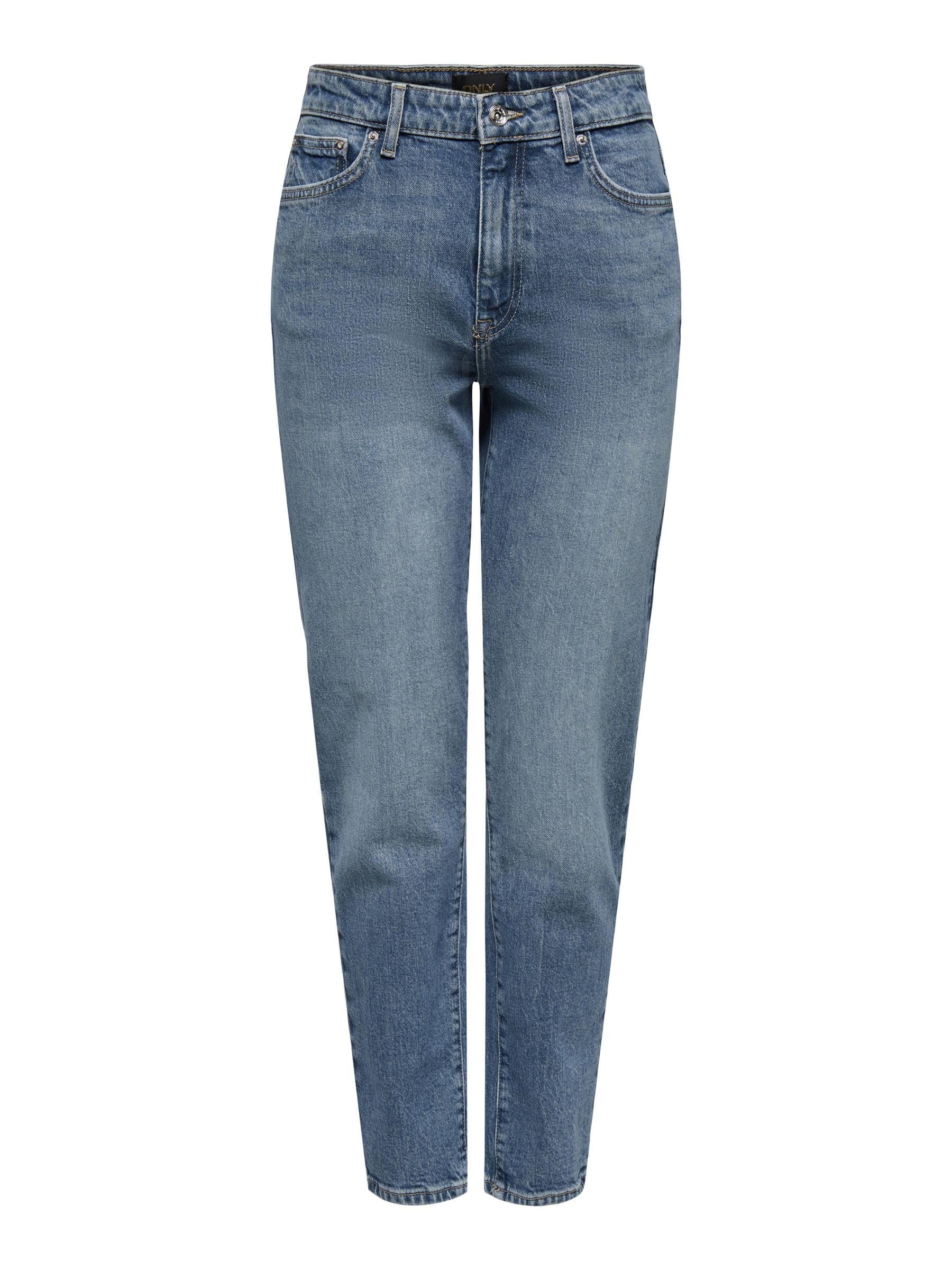 ONLY Female Straight-Fit Jeans ONLEMILY Hohe Taille Gerade geschnitten Knöchellang Jeans