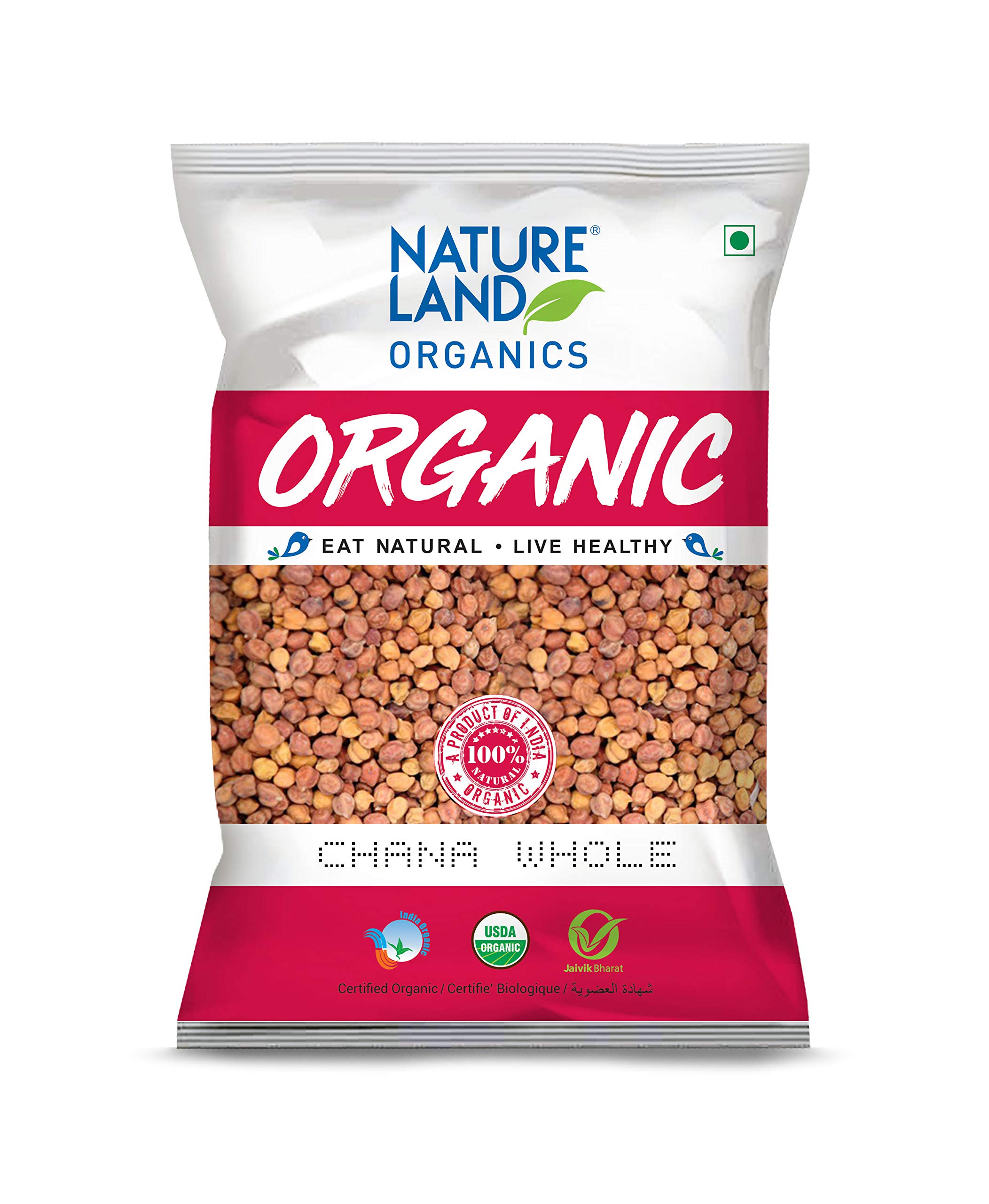 Natureland Organics Chana Whole 500 Gm (Pack of 3) - Organic Healthy Chana (B07B9VL5GJ) Amazon Price History, Amazon Price Tracker