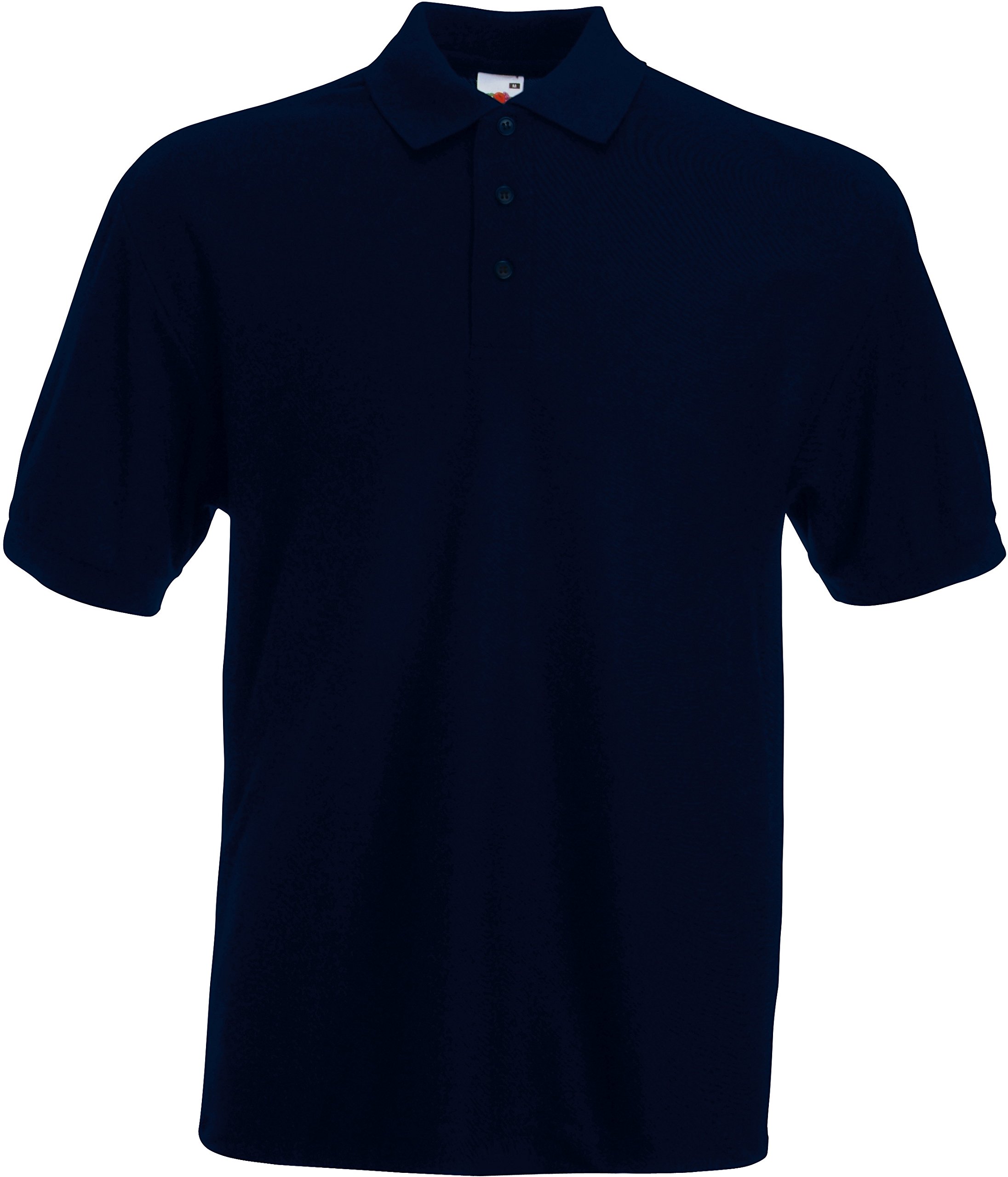 Fruit Of The Loom Men's Dark Blue 65/35 Polo Shirt, Deep Navy, Xxl