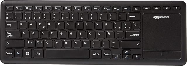 Amazon Basics Wireless Keyboard with Touchpad for Smart TV - English (QWERTY)