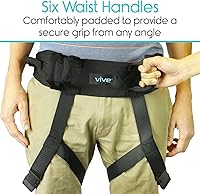 Vista 3 de Vive Transfer Belt with Leg Loops - Medical Nursing Safety Gait Assist Device - Bariatrics, Pediatric, Elderly, Occupational and Physical Therapy