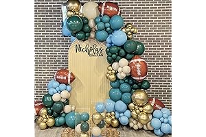 150PCS Football Balloons Arch Garland Kit for Eagles Super Bowl