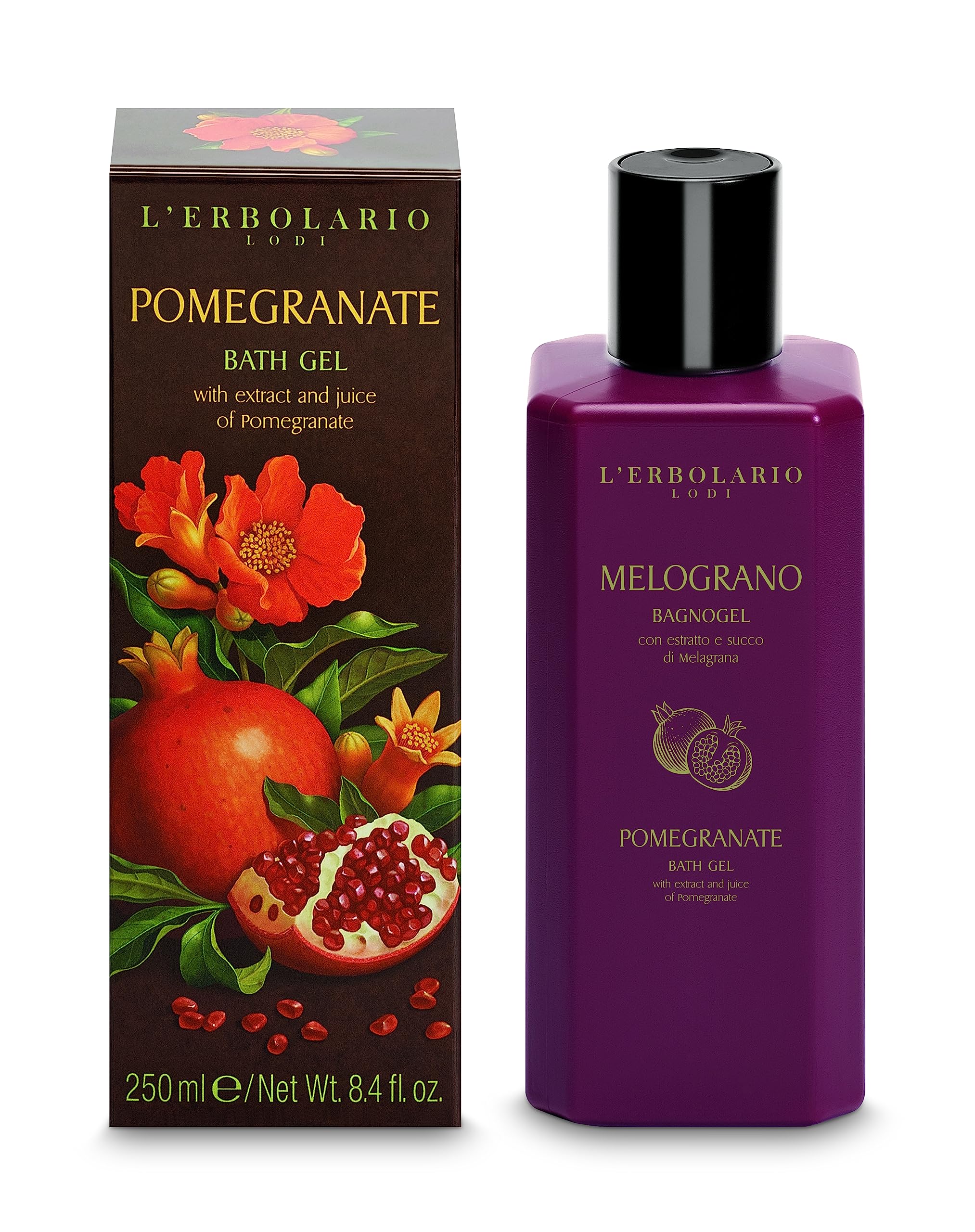 Lerbolario Bath Gel - Pomegranate By For Unisex - 8.4 Oz Shower Gel