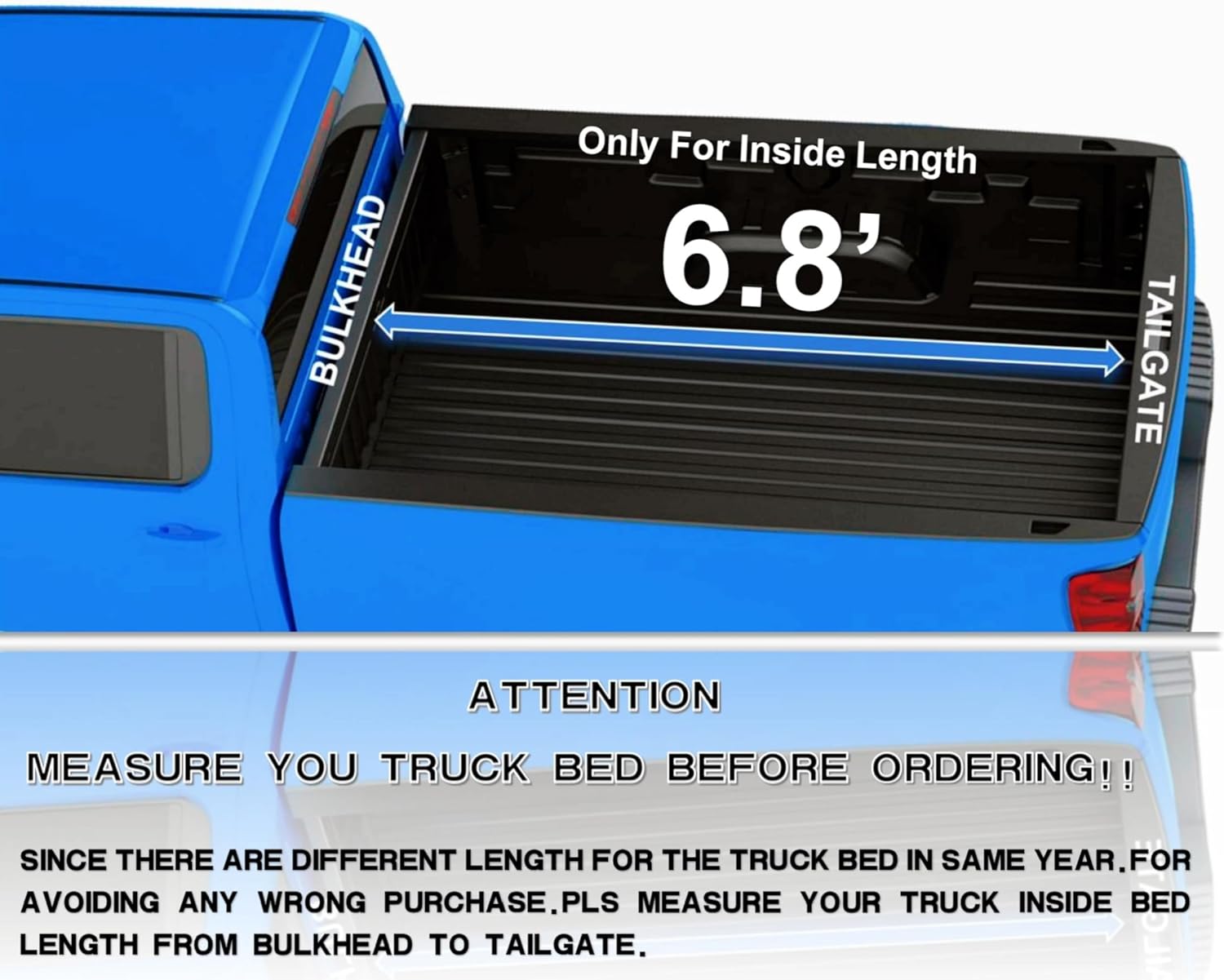 EZ-COVER 6.8' Soft Roll Up Truck Bed Cover Compatible for 1977-1996 Ford F-150 | 1977-1997 Ford F-250 | 1977 F-250 HD Vinyl Tonneau Cover | Styleside