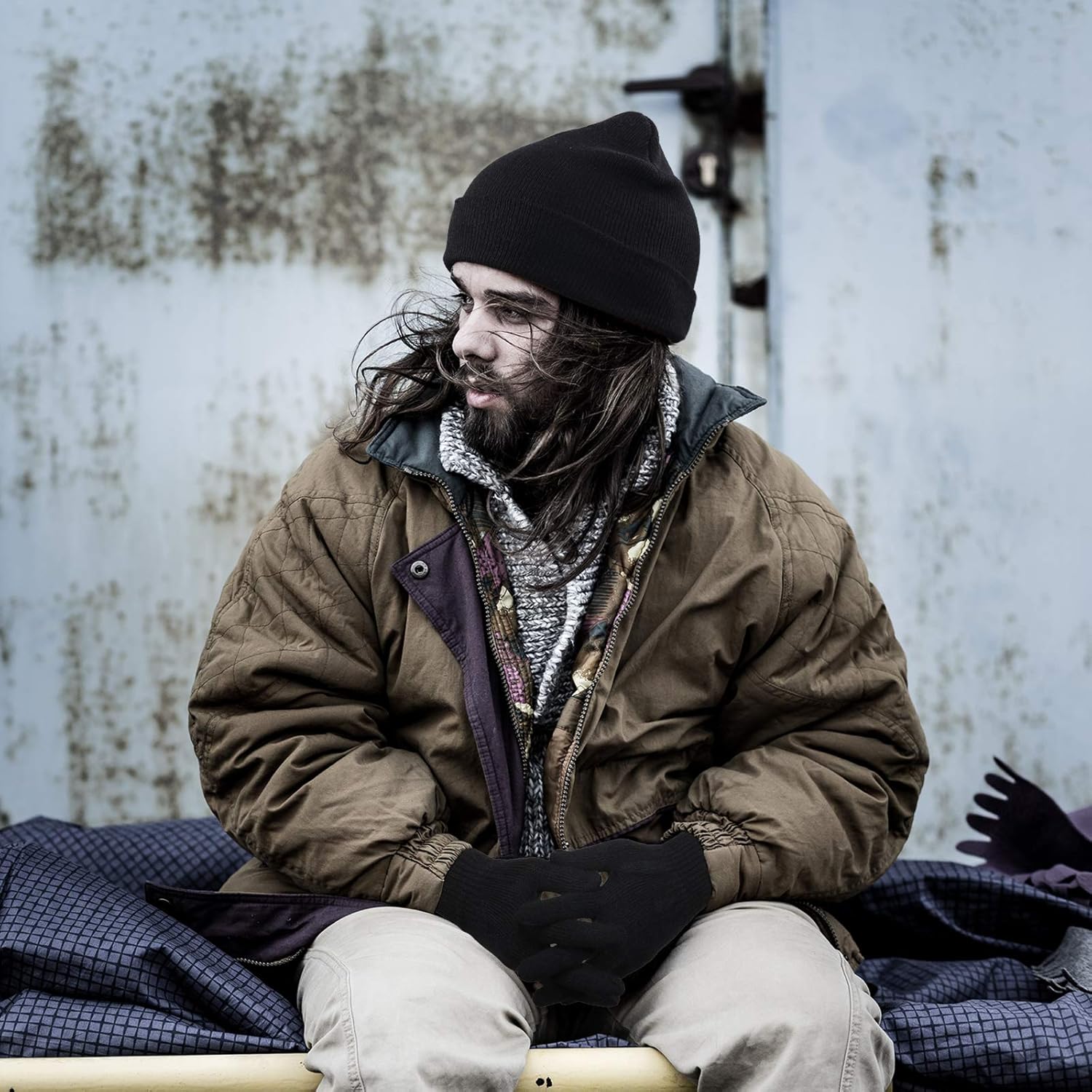 SATINIOR 24 Pcs Winter Beanie Hats Touchscreen Gloves Bulk for Warm Men Women Knit Skull Fleece Cap Set Adult - Image 5