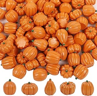 winemana 80-Pack Mini Pumpkins for Crafts Fall Decorations for Home, Sma...
