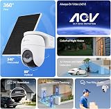 EZVIZ CB8 Lite 2K+ Telecamera WiFi Esterno con Pannello Solare, PTZ 360° AOV, Rilevamento di Persone/Veicoli, Audio Bidirezionale, Visione Notturna a Colori, Difesa Attiva - 2