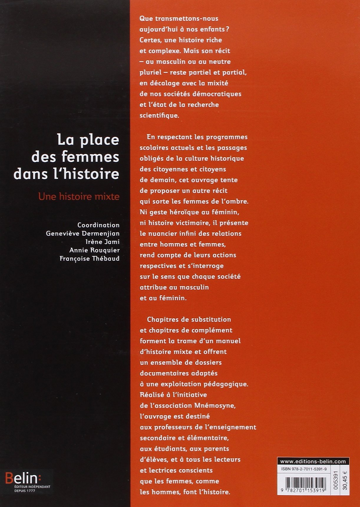 La place des femmes dans l'histoire : Une histoire mixte