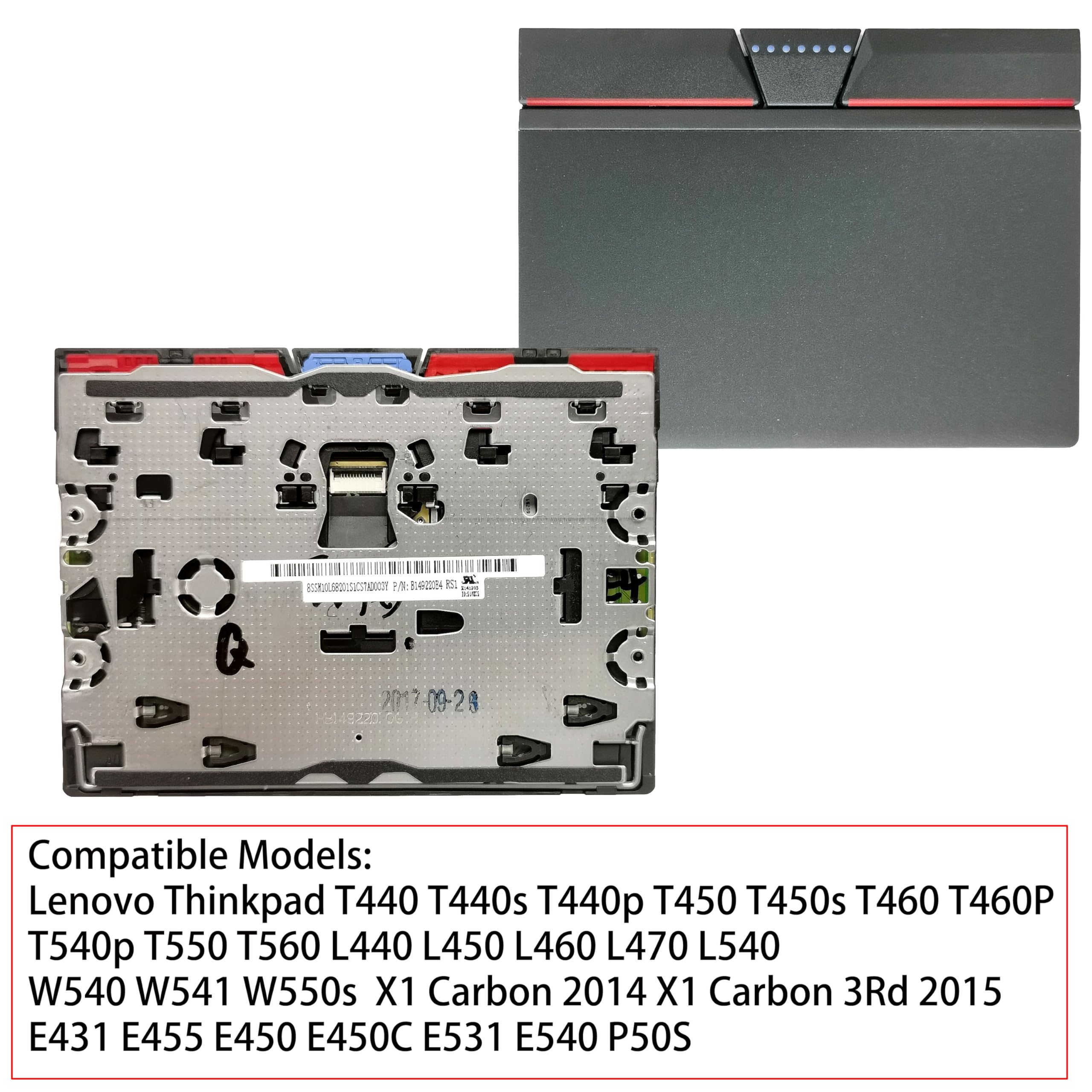3-Button Touchpad For Thinkpad Laptops - Replacement Trackpad For Edge E531/E535/E540/E545 Series
