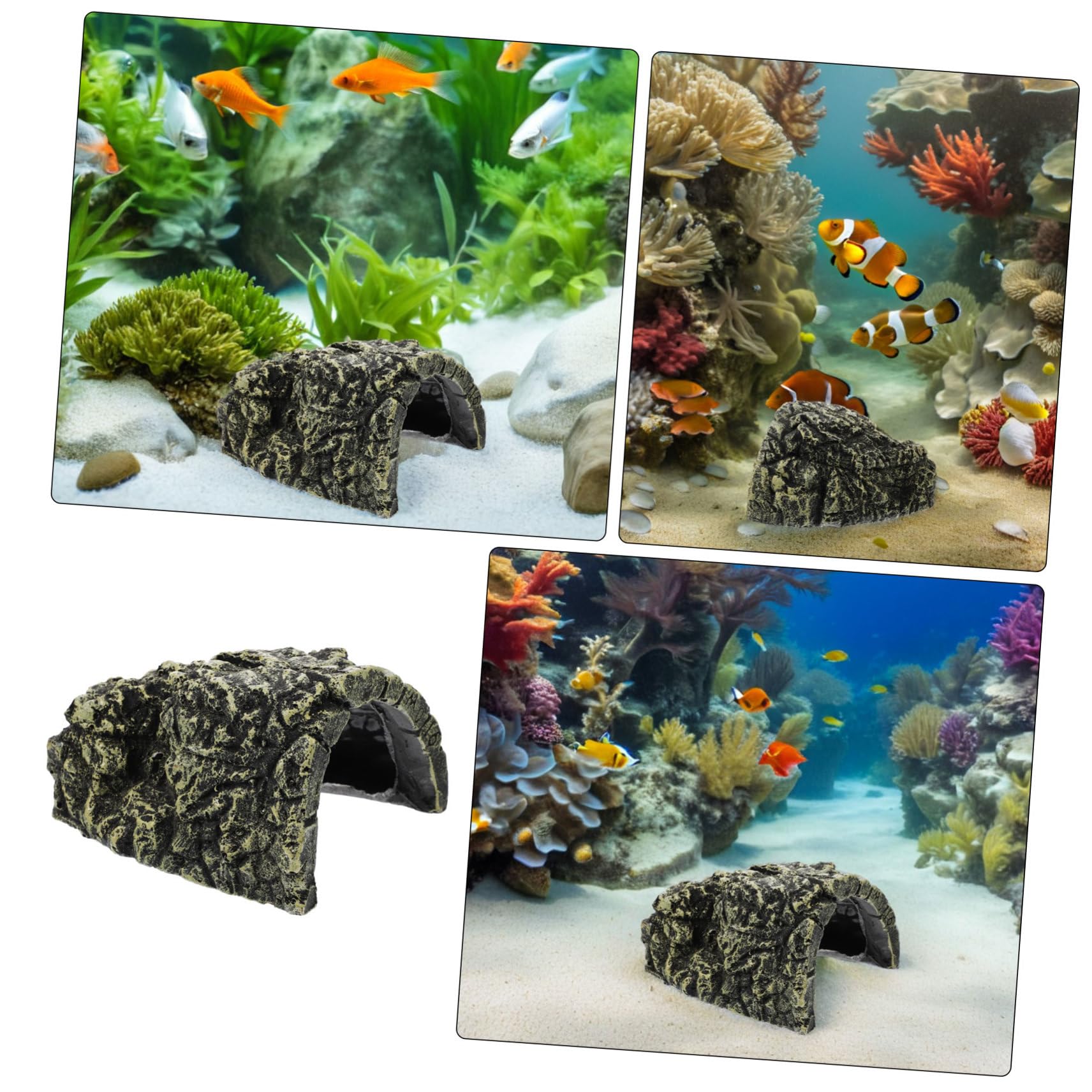 BESTonZON 2stücke Sonnenplattform Für Schildkröten Reptilien-Terrarium-zubehör Dekoration Für Garnelen Und Amphibien-terrarien Kletterrampe Aus Kunstharz Gemütlicher Rückzugsort Für Kleine e