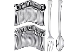 300 Pieces Plastic Mini Appetizer Forks and Spoon