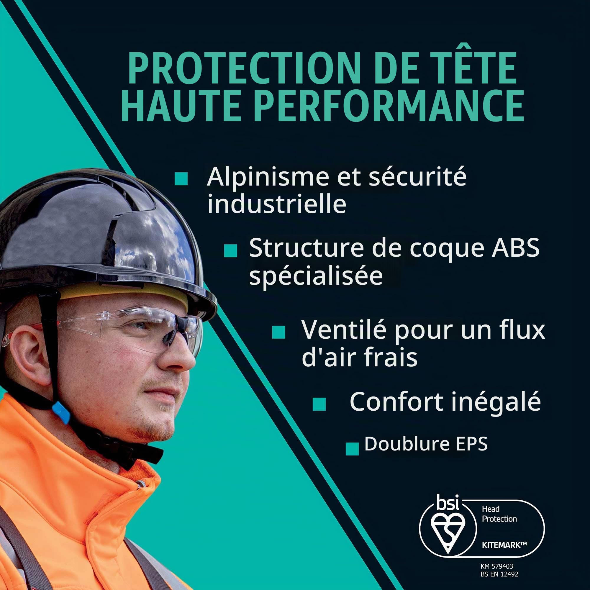 JSP Evo Lite Skyworker - White Working at Height Helmet - (AJS260-000-100), One Size