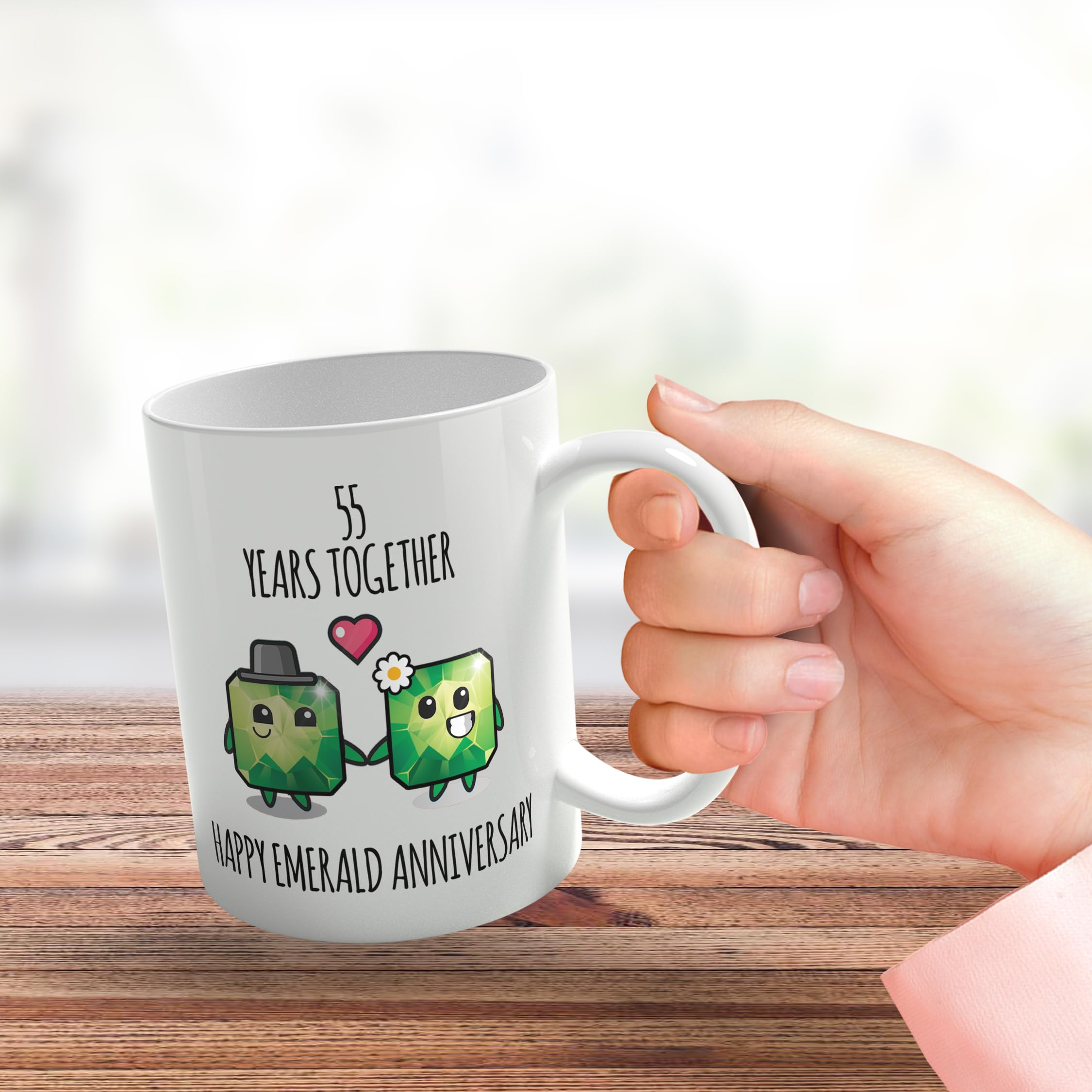 Stuff4 55th Anniversary Mug Gift for Men Women, 55 Years Together - Image 3
