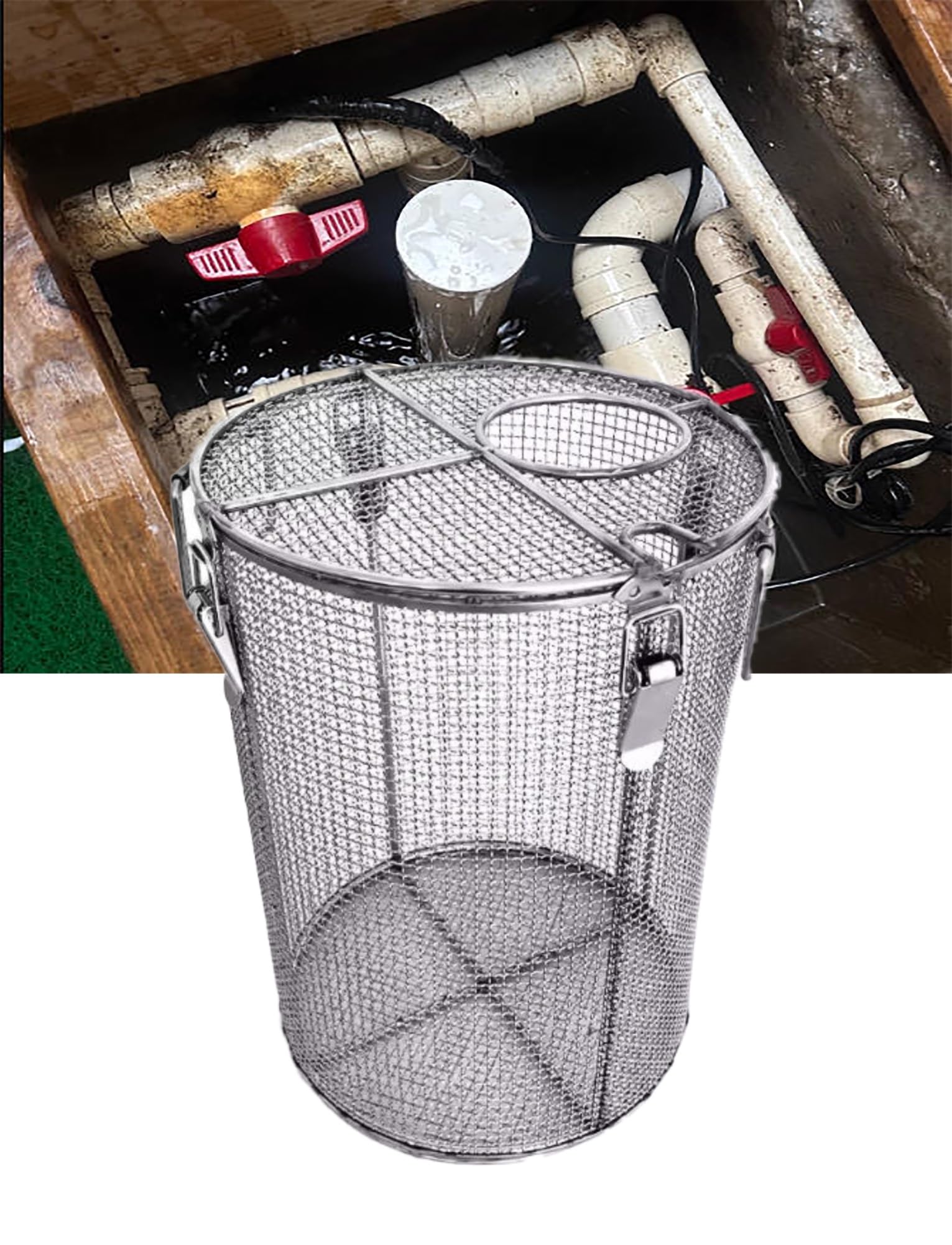 Cubierta de bomba de agua de acero inoxidable duradero para exterior
