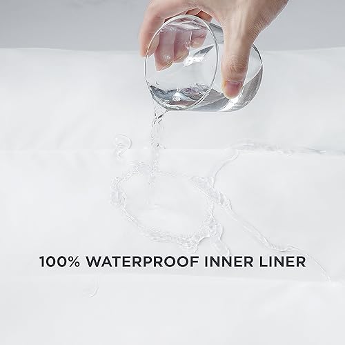 Miniatura 2 de Bedsure Camas impermeables para perros medianos, cama mediana de 4 pulgadas de grosor de hasta 50 libras con funda extraíble lavable, almohadas para