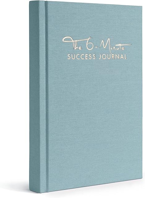 The 6-Minute Success Journal | Daily Planner for more Focus | A5 Organiser to Achieve your Goals with more Motivation and Mindfulness | Undated Business Planner