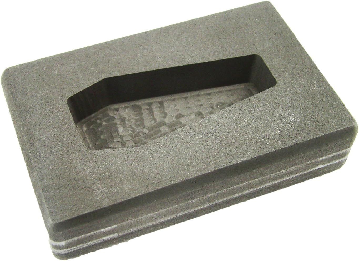 4 oz Coffin/Casket Shape Gold High Density Graphite Mold 2oz Silver Bar-Made in the USA
