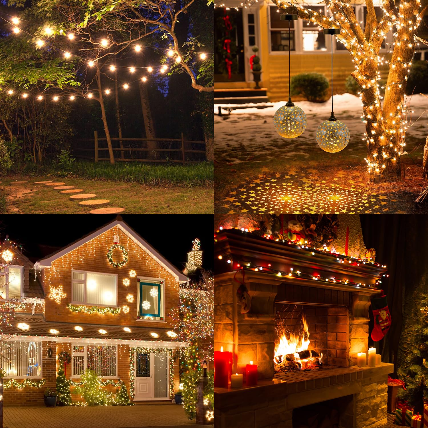 Prmape 100 Pezzi Ganci per Grondaia, Ganci per Appendere una Catena Luminosa ad una Grondaia, Mini Ganci per Grondaie, Rondaia di Natale per la Decorazione del Giardino e Decorazioni Natalizie