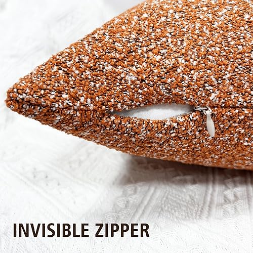 Miniatura 3 de WOKANI Juego de 2 fundas de almohada decorativas con textura otoñal de 18 x 18 pulgadas, decoración del hogar, para sofá, sala de estar, dormitorio,