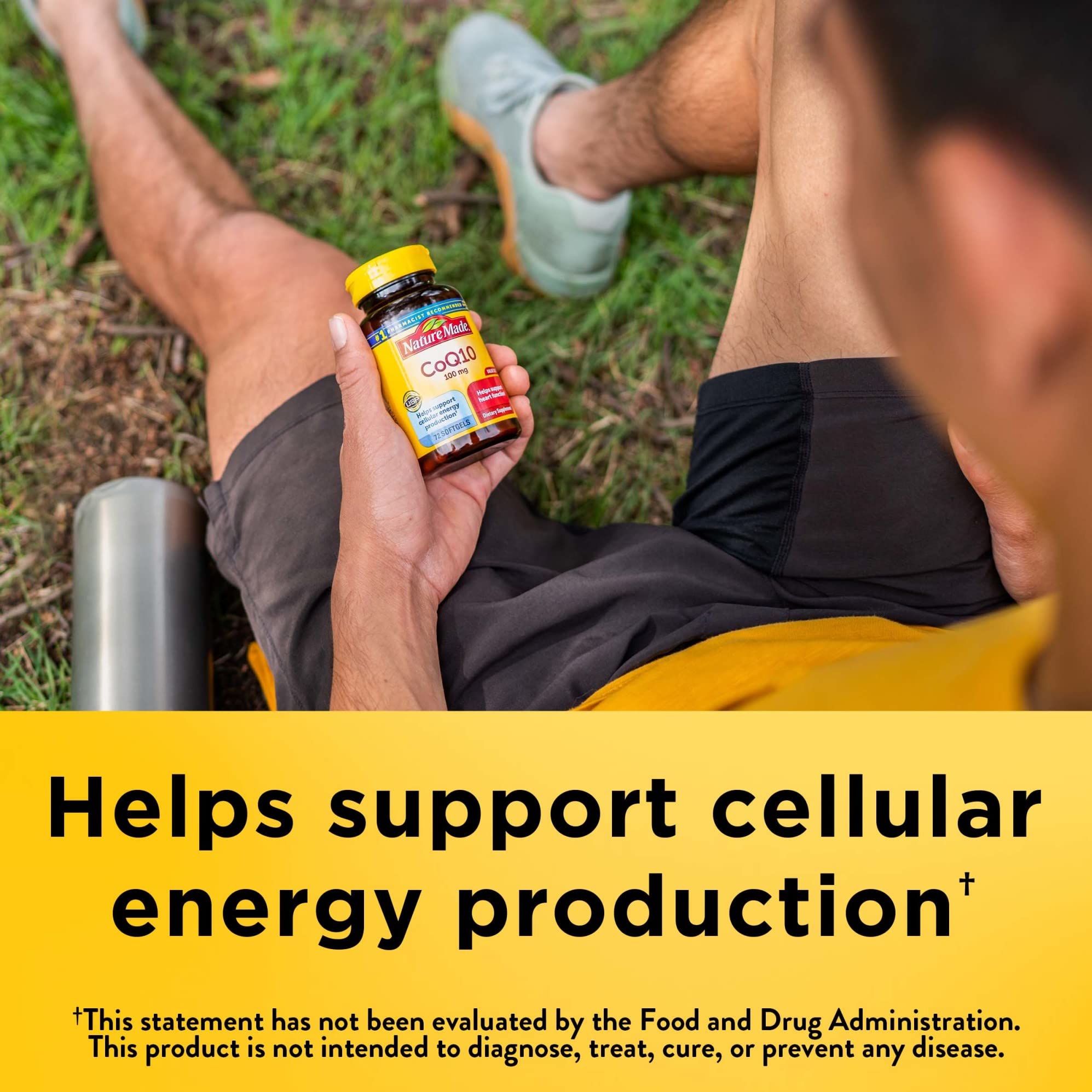 Nature Made CoQ10 200 mg, Dietary Supplement for Heart Health and