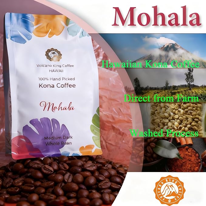 Café en Grano Hawaiian Kona Mohala 100% Kona Tostado Oscuro 198 g miniatura 3