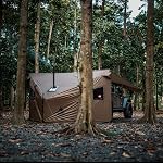 OneTigris COZSHACK Hot Tente, Grande Spacieuse 4 Tente de personne avec Stove Jack, Tente imperméable à l'eau pour Wood Stove Bushcraft Camping Truck Famille